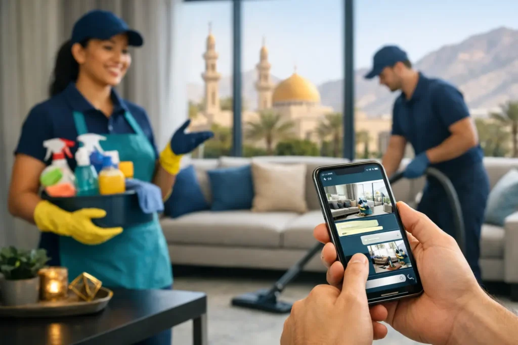 Get a Cleaning Quote on WhatsApp in Al Ain